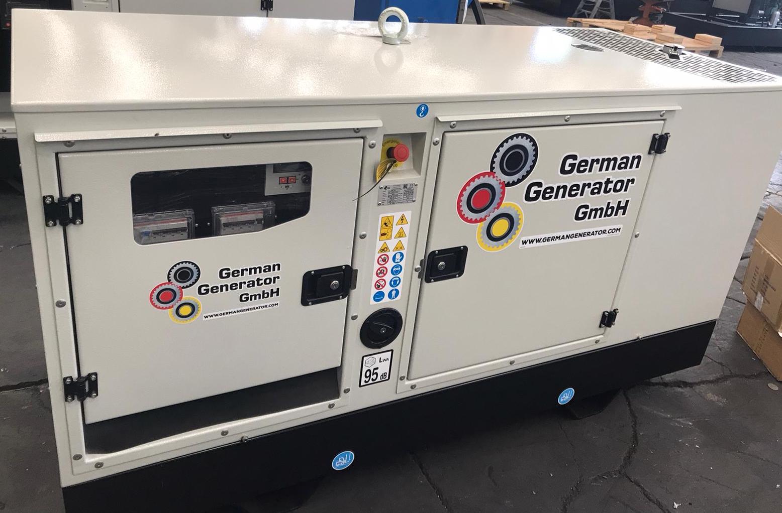Schallgedämmtes Kompaktaggregat 40 kVA mit FPT-IVECO Dieselmotor und STAMFORD Generator